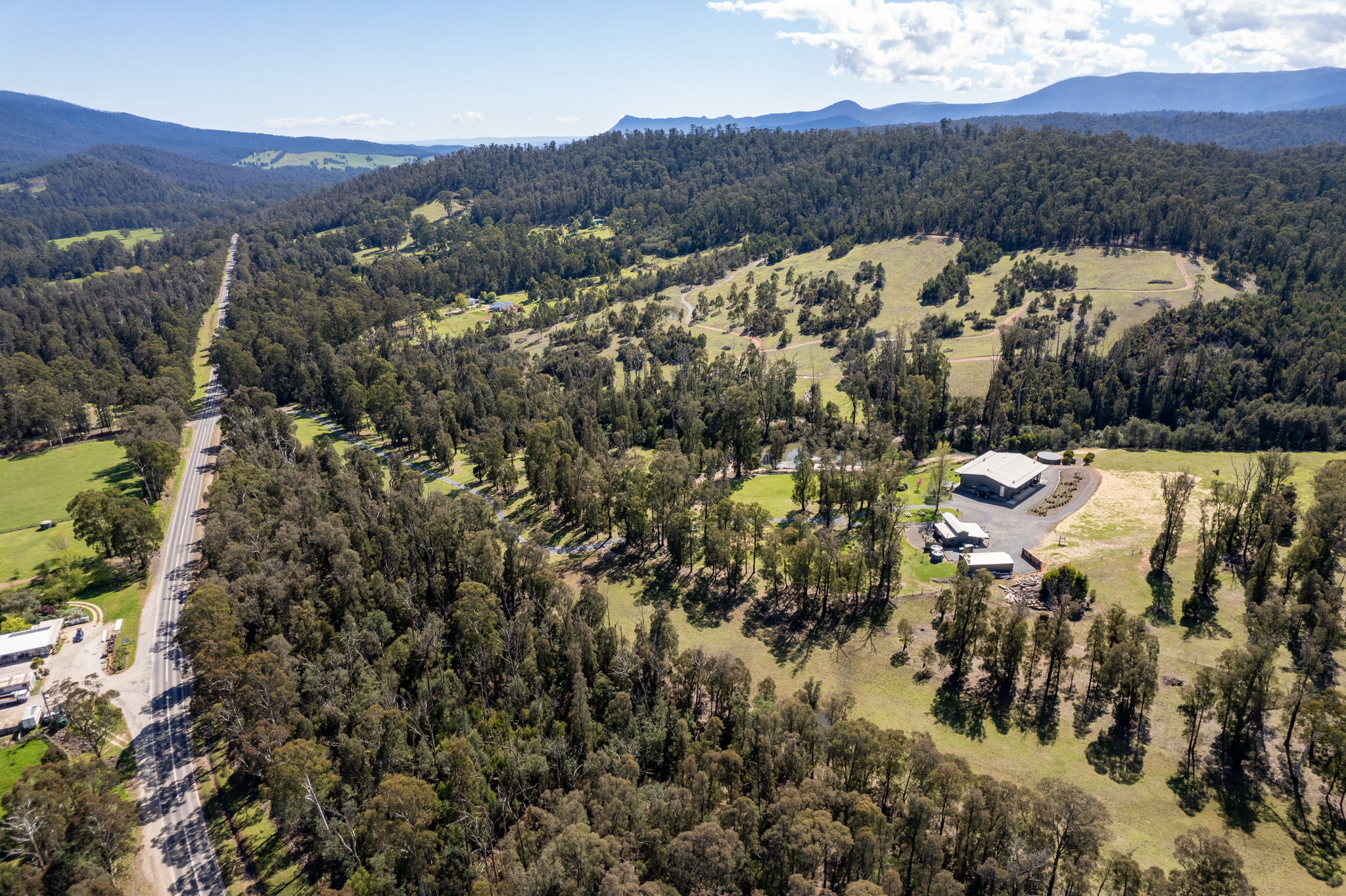 Aerial view of Saladin Lodge